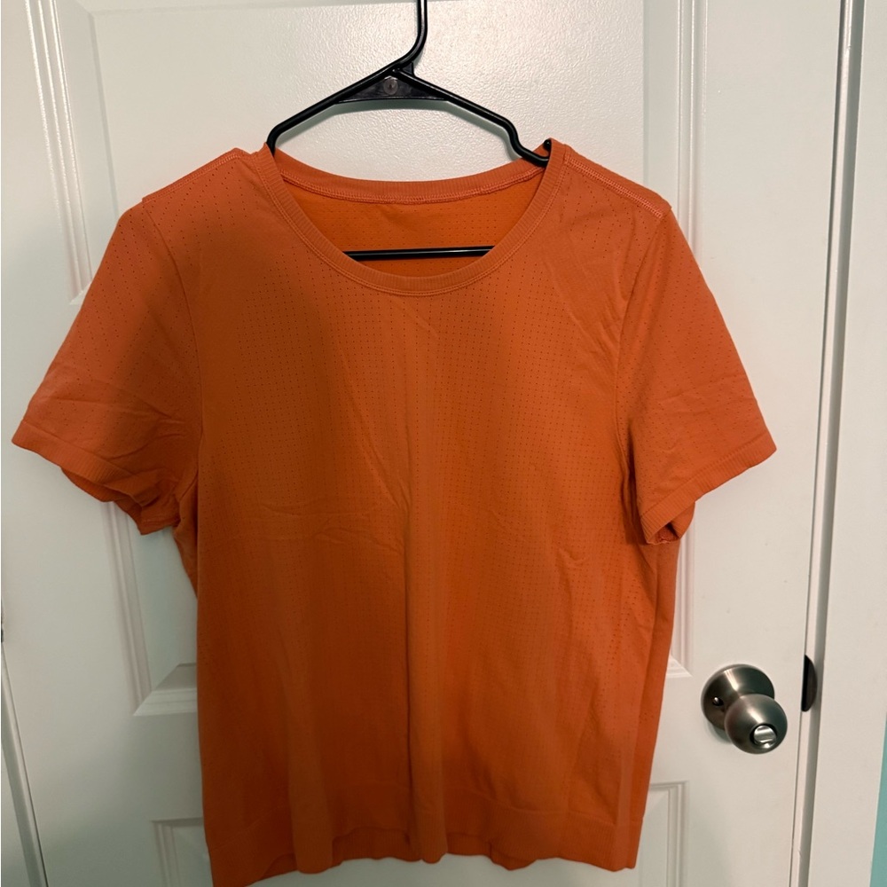 Athleta Orange Short Sleeve Tee